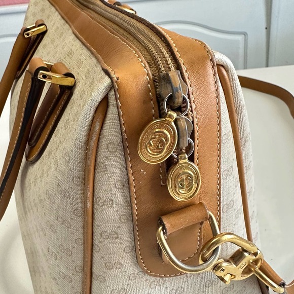 Gucci Cream and Tan Shoulder Bag - Picture 4 of 16